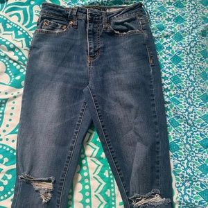 cute high wastes jeans